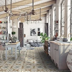 Les Carreaux De Jean Carrelage Imitation Carreaux De Ciment LOFT FLOOR 20x20 Aurora - Les Carreaux de Jean- Carrelage Sol Effet Carreaux De Ciment