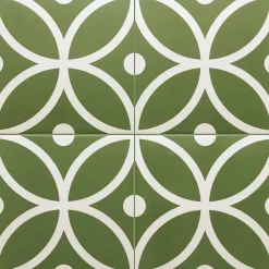 Les Carreaux De Jean Carrelage Sol Pour Cuisine<Carrelage Imitation Carreaux De Ciment 20x20 RIVOLI Bergen Verde - Les Carreaux de Jean