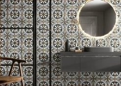 Les Carreaux De Jean  Carrelage Sol Effet Carreaux De Ciment<Carrelage Imitation Carreaux De Ciment 12,5x12,5 CASABLANCA Fida - Les Carreaux de Jean