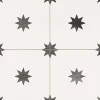 Les Carreaux De Jean  Carrelage Imitation Carreaux de Ciment Blanc Étoile STAR 44x44 White- Les Carreaux de Jean- Carrelage Sol Effet Carreaux De Ciment|Carrelage Sol Pour Cuisine