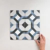 Les Carreaux De Jean  Carrelage Sol Effet Carreaux De Ciment<Carrelage Imitation Carreaux de Ciment FLEUR 15x15 Laure - Les Carreaux de Jean