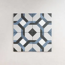 Les Carreaux De Jean  Carrelage Sol Effet Carreaux De Ciment<Carrelage Imitation Carreaux de Ciment FLEUR 15x15 Laure - Les Carreaux de Jean