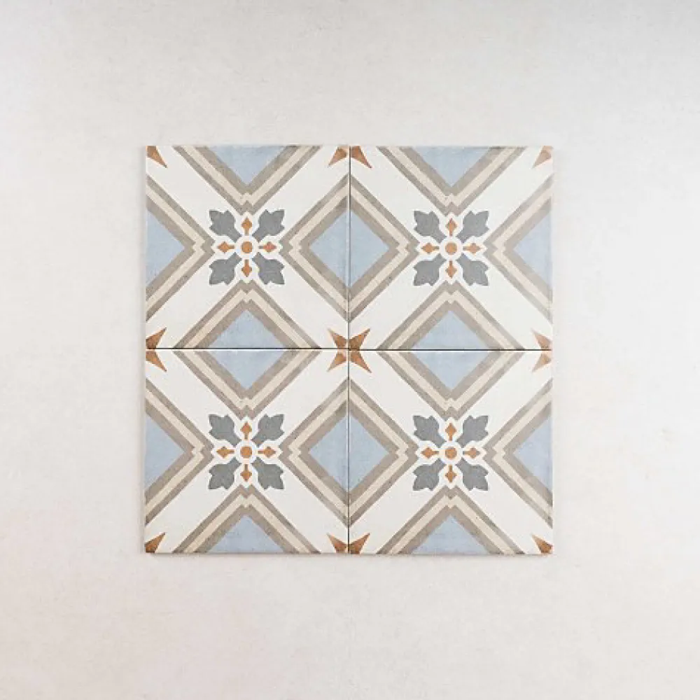 Gioia Materia Carrelage Sol Effet Carreaux De Ciment<Carrelage Imitation Carreaux de Ciment ART NOUVEAU DECOR 20x20 Turin Colour - Les Carreaux de Jean