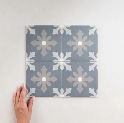 Les Carreaux De Jean Carrelage Sol Effet Carreaux De Ciment<Carrelage Imitation Carreaux De Ciment 15x15 FIORELLA Dania - Les Carreaux de Jean