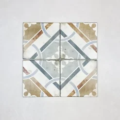 Les Carreaux De Jean  Carrelage Sol Effet Carreaux De Ciment|Carrelage Sol Pour Cuisine<Carrelage Imitation Carreaux De Ciment LOFT FLOOR 20x20 Parma - Les Carreaux de Jean