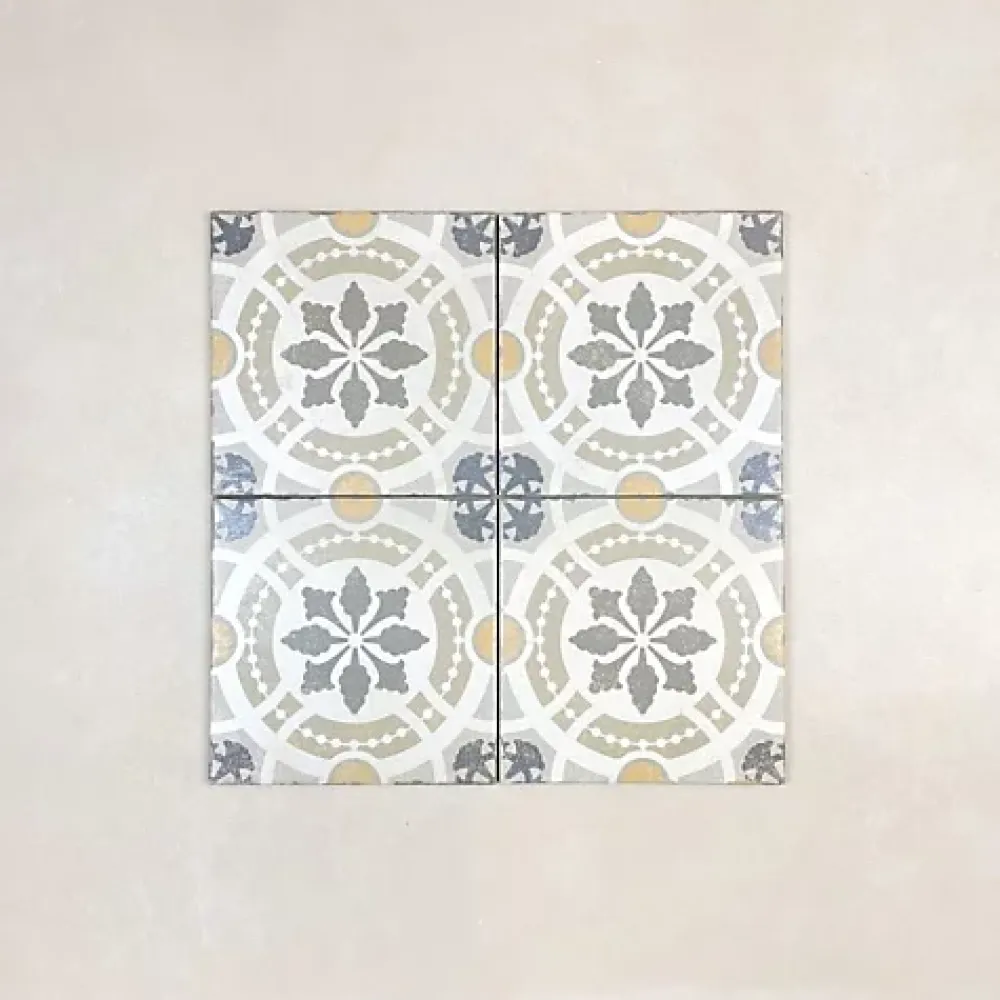 Les Carreaux De Jean Carrelage Imitation Carreaux de Ciment GABANA 20x20 Bahia - Les Carreaux de Jean- Carrelage Sol Effet Carreaux De Ciment
