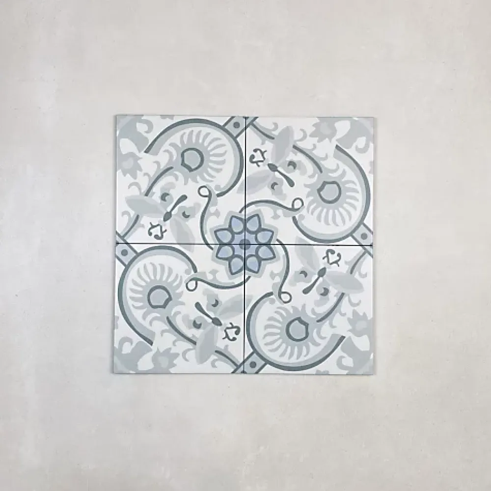 Les Carreaux De Jean Carrelage Imitation Carreaux de Ciment LA MADELEINE 20x20 Papillon - Les Carreaux de Jean- Carrelage Sol Effet Carreaux De Ciment