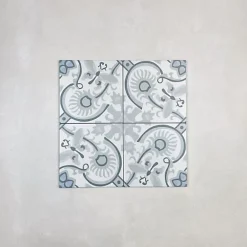 Les Carreaux De Jean Carrelage Imitation Carreaux de Ciment LA MADELEINE 20x20 Papillon - Les Carreaux de Jean- Carrelage Sol Effet Carreaux De Ciment