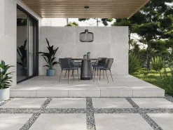 Tinker Carrelage Imitation pierre Stone gris anthracite 60x60 cm- Carrelage Sol Effet Pierre