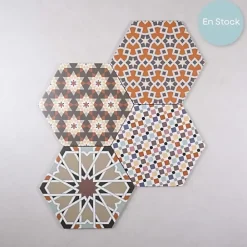 Les Carreaux De Jean  Carrelage interieur Imitation Carreaux de Ciment ANDALUSI MIX 28,5x33 - Les Carreaux de Jean- Carrelage Sol Effet Carreaux De Ciment|Carrelage Sol Pour Cuisine