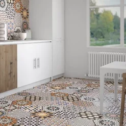 Les Carreaux De Jean  Carrelage interieur Imitation Carreaux de Ciment ANDALUSI MIX 28,5x33 - Les Carreaux de Jean- Carrelage Sol Effet Carreaux De Ciment|Carrelage Sol Pour Cuisine