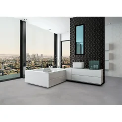 Eiffel art construction Carrelage intérieur et extérieur sol effet pierre granite bali gris anthracite nuancé 60x60 cm TEPUY R MIX- Carrelage Extérieur Et Terrasse