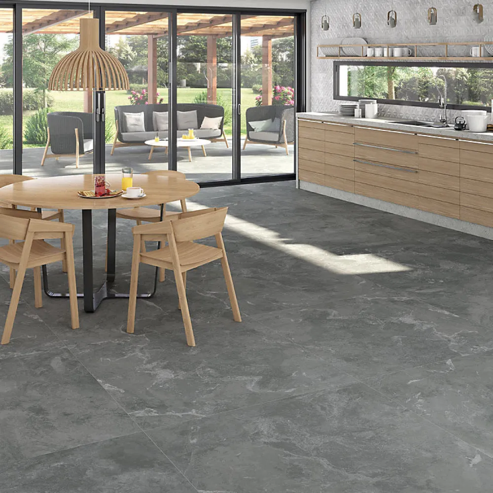 Eiffel art construction Carrelage Sol Effet Pierre<Carrelage intérieur et extérieur sol effet pierre granite bali gris anthracite 60x60 cm TEPUY R BASALTO