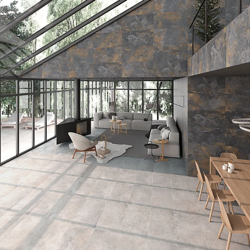 Eiffel art construction Carrelage Extérieur Et Terrasse<Carrelage intérieur et extérieur sol effet pierre granite bali gris anthracite nuancé 30x60 cm TEPUY R MIX