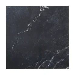 GoodHome Carrelage Sol Effet Marbre<Carrelage intérieur sol et mur effet marbre noir brillant L.59.5 x l.59.5 cm x ép.9 mm, Ultimate Marble