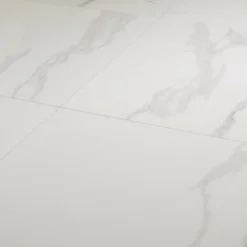 GoodHome Carrelage Mural Pour Douche|Carrelage Mural Pour Cuisine<Carrelage intérieur sol et mural Ultimate marble effet marbre L.59.5 cm x l.59.5 cm x Ep.0.9 cm blanc