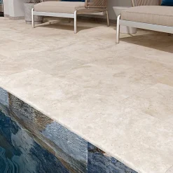 Concept Mosaïque Carrelage izmir 40x60 cm effet travertin antidérapant r11- Carrelage Extérieur Et Terrasse