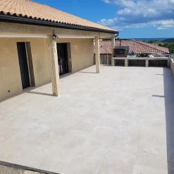 Concept Mosaïque Carrelage Extérieur Et Terrasse<Carrelage izmir 60x120 cm effet travertin antidérapant r11
