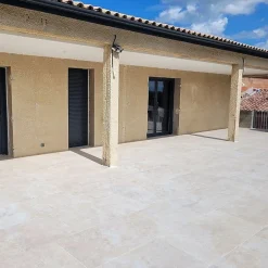 Concept Mosaïque Carrelage Extérieur Et Terrasse<Carrelage izmir 60x120 cm effet travertin antidérapant r11