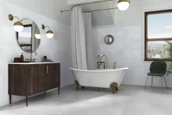 Vitacer Carrelage Marble Art Blanc - Mat 60 x 60cm ( vendu par boite de 1,42 m² )- Carrelage Sol Effet Marbre|Carrelage Sol Pour Salle De Bains