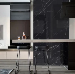 Energie Ker Carrelage Sol Pour Pièce À Vivre<Carrelage Marquina brillant Noir - brillant 60 x 60cm ( vendu par boite de 1,44 m² )
