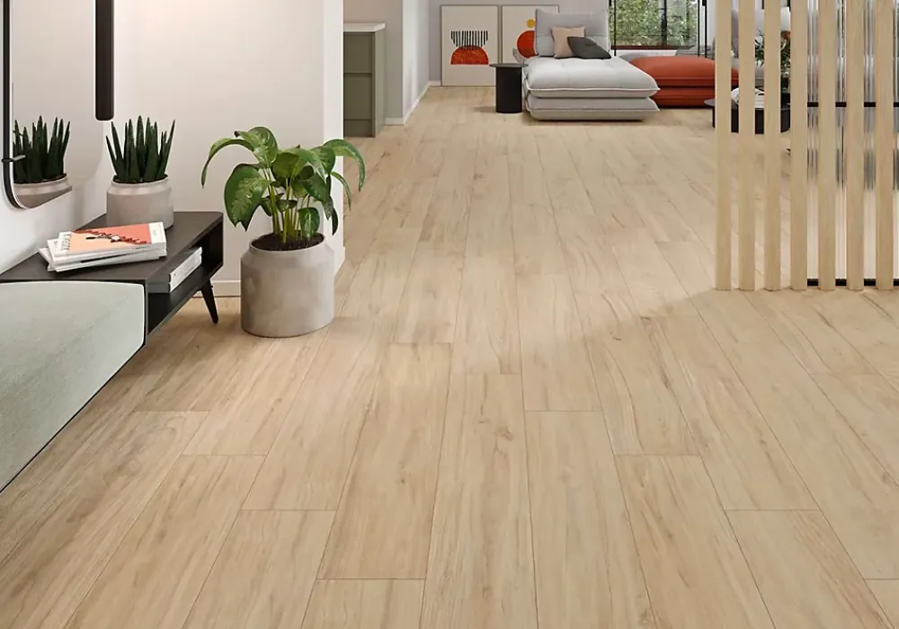 Vitacer Carrelage Milton Natural - Mat 120 x 23cm ( vendu par boite de 1,12 m² )- Carrelage Sol Effet Bois|Carrelage Sol Pour Pièce À Vivre