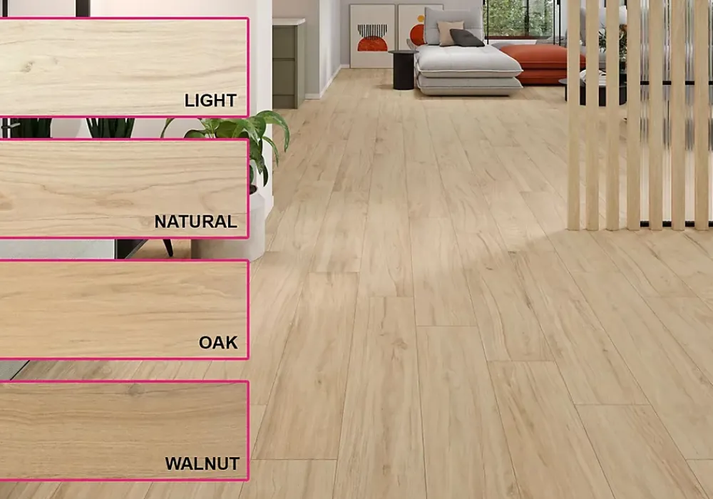 Vitacer Carrelage Milton Walnut - Mat 120 x 23cm ( vendu par boite de 1,12 m² )- Carrelage Sol Effet Bois