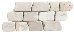 Pegane Carrelage mosaïque / Plaque de mosaïque mosaïque mur et sol en marbre naturel coloris blanc - 15 x 30,5 cm- Mosaïque Pour Wc
