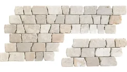 Pegane Carrelage mosaïque / Plaque de mosaïque mosaïque mur et sol en marbre naturel coloris blanc - 15 x 30,5 cm- Mosaïque Pour Wc