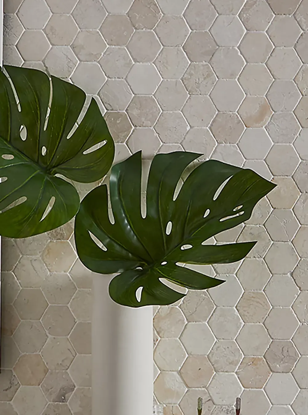 Pegane Carrelage mosaïque / Plaque de mosaïque mur et sol en marbre naturel coloris blanc - 33 x 33 cm- Mosaïque Pour Pièce À Vivre|Mosaïque
