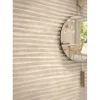 Aelle Carrelage Carrelage mur à relief effet béton beige 32x99 cm DANXIA BANAWE R CREMA- Carrelage Mural Effet Béton