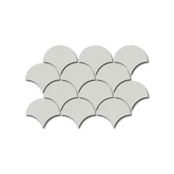 Aelle Carrelage Carrelage mur écaillon de poisson uni vert menthe brillant 10,6x12 cm SCALE FAN MINT- Carrelage Mural Pour Cuisine|Carrelage Mural Pour Wc