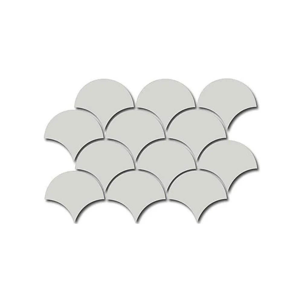 Aelle Carrelage Carrelage mur écaillon de poisson uni vert menthe brillant 10,6x12 cm SCALE FAN MINT- Carrelage Mural Pour Cuisine|Carrelage Mural Pour Wc
