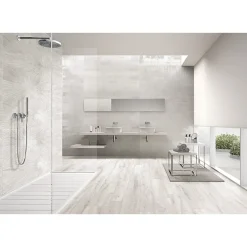 Aelle Carrelage Carrelage mur effet métal décoratif pailleté blanc 30x120 cm IONIC IMPACT WHITE- Faïence Effet Métal|Faïence Pour Cuisine