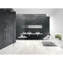 Aelle Carrelage Faïence Pour Salle De Bains|Faïence Effet Métal<Carrelage mur effet métal anthracite décoratif palletté 30x120 cm IONIC IMPACT STEEL