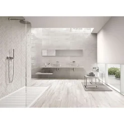 Aelle Carrelage Carrelage Sol Effet Métal<Carrelage mur effet métal blanc 30x120 cm IONIC WHITE
