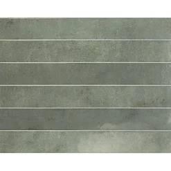 Aelle Carrelage Carrelage Sol Effet Pierre<Carrelage mur effet pierre vert 5x40 cm brillant - VERTICALE OAKMOSS