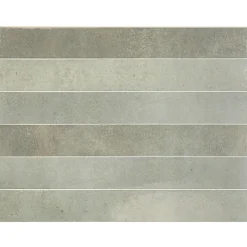 Aelle Carrelage Carrelage Sol Effet Pierre<Carrelage mur effet pierre gris vert 5x40 cm brillant - VERTICALE GREEN FIELD