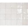 Aelle Carrelage Carrelage mur effet zellige blanc 10x10 cm MANACOR WHITE- Carrelage Mural Uni