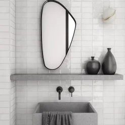 Aelle Carrelage Carrelage mur effet zellige blanc 7,5x15 cm MANACOR WHITE- Carrelage Mural Uni|Carrelage Mural Pour Cuisine