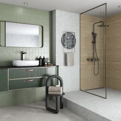 Aelle Carrelage Carrelage mur effet zellige bejmat satiné gris claire 6,5x20 cm MALLORCA GREY- Carrelage Mural Uni|Carrelage Mural Pour Douche