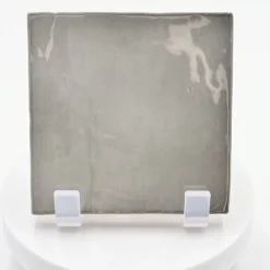 Aelle Carrelage Carrelage Mural Uni|Carrelage Mural Pour Wc<Carrelage mur effet zellige gris 10x10 cm MANACOR MERCURY GREY
