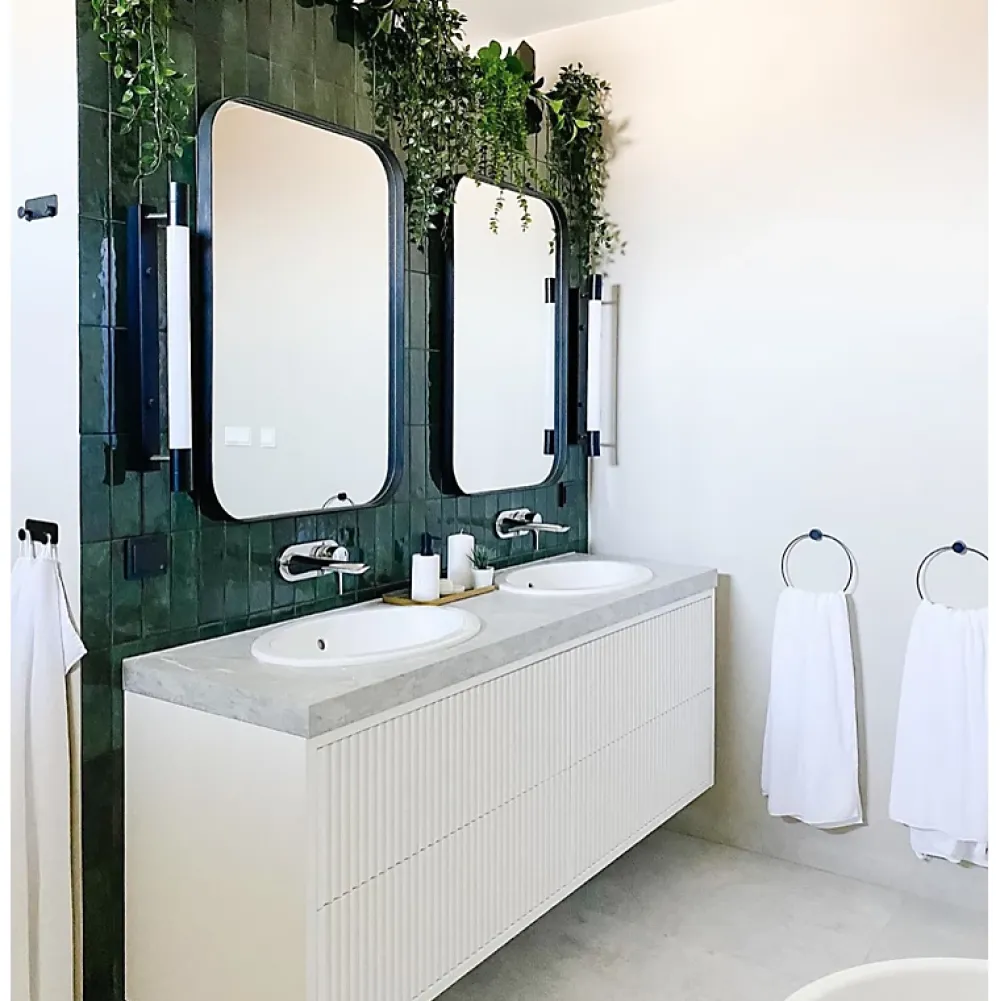 Aelle Carrelage Carrelage mur effet zellige bejmat vert 6,5x20 cm ARTISAN MOSS GREEN- Carrelage Mural Pour Pièce À Vivre|Carrelage Mural Pour Salle De Bains