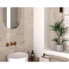 Aelle Carrelage Carrelage Sol Pour Pièce À Vivre|Carrelage Sol Uni<Carrelage mur effet zellige beige brillant 6x24,6 cm TRIBECA OATMEAL
