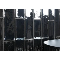 Aelle Carrelage Carrelage Mural Uni<Carrelage mur effet zellige noir 6,5x26,6 cm CROMIA26 ACCIAIO