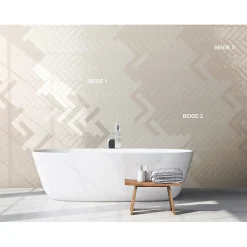 Aelle Carrelage Carrelage mur effet zellige beige 6,5x26,6 cm CROMIA26 BEIGE 3- Carrelage Mural Uni|Carrelage Mural Pour Cuisine