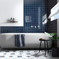 Aelle Carrelage Carrelage Mural Uni<Carrelage mur effet zellige bleu 10x10 cm MANACOR OCEAN BLUE