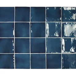 Aelle Carrelage Carrelage Mural Uni<Carrelage mur effet zellige bleu 10x10 cm MANACOR OCEAN BLUE