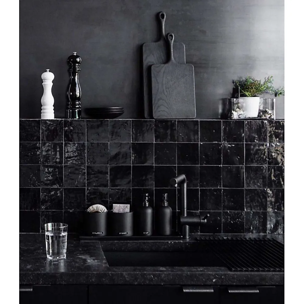 Aelle Carrelage Carrelage Mural Pour Wc|Carrelage Mural Uni<Carrelage mur effet zellige bejmat satiné noir 10x10 cm MALLORCA BLACK