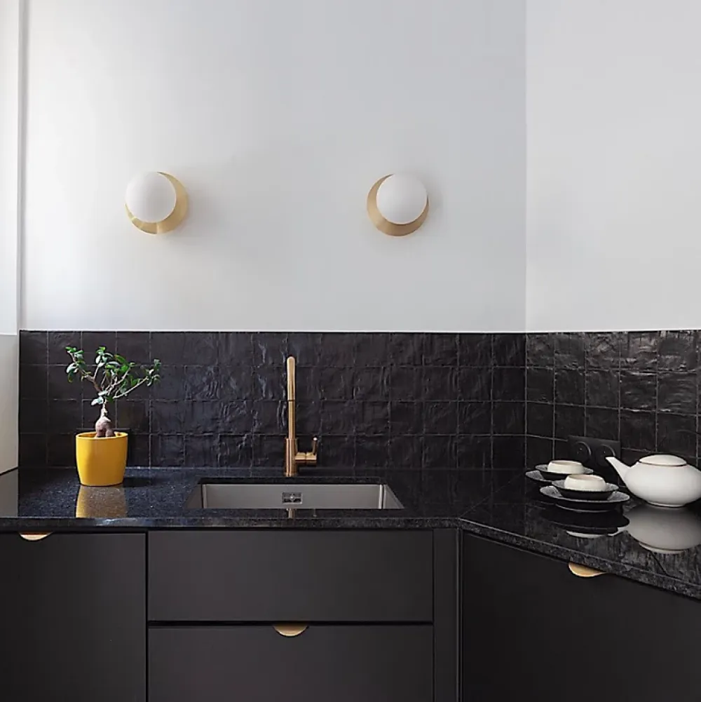 Aelle Carrelage Carrelage Mural Pour Wc|Carrelage Mural Uni<Carrelage mur effet zellige bejmat satiné noir 10x10 cm MALLORCA BLACK